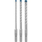 Bosch Expert 7x Borebitsæt Roterende hammer SDS-plus Gneiss Beton Forstærket beton Granit Hærdet beton 5 mm 6 mm 8 mm 10 mm 115 mm 165 mm 5 stk