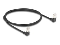 DeLOCK CAT 6a S/FTP 1m Netværkskabel Sort