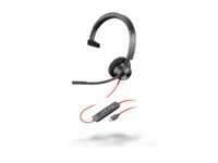 HP Poly Blackwire 3310 Kablet Høretelefoner Sort
