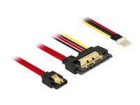DeLOCK Seriel ATA-kabel Sort Rød Gul 30cm