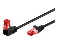 goobay CAT 6 Ikke afskærmet parsnoet (UTP) 50cm Patchkabel Sort