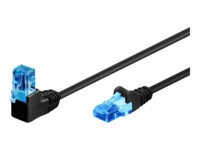 goobay CAT 6a Ikke afskærmet parsnoet (UTP) 50cm Patchkabel Sort