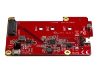 StarTech.com Raspberry Pi Board - USB 2.0 480Mbps - USB to M.2 SATA Converter - USB to SATA Raspberry Pi SSD (PIB2M21) Lagringskontrol