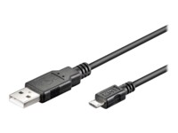 goobay USB-kabel 30cm Sort