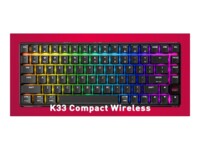 CHERRY XTRFY K33 Compact Wireless Tastatur Mem-chanical key switch RGB Trådløs Fransk