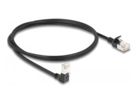 DeLOCK CAT 6a S/FTP 1m Patchkabel Sort
