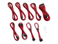 CableMod PRO Series ModMesh C-Series RMi & RMx Cable Kit Strømkabelpakke Rød