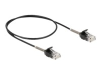 DeLOCK CAT 6a Ikke afskærmet parsnoet (UTP) 50cm Netværkskabel Sort