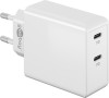 Dual USB-C™ PD Quick Charger (36 W) white - Charging adapter with 2x USB-C™ ports (Power Deliv