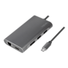 LogiLink Dockingstation USB 3.2 Gen1,USB-C,8-Port,PD,silber