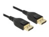 Delock DisplayPort kabel 2m Sort