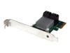 StarTech.com 4 Port PCI Express 2.0 SATA III 6Gbps RAID Controller Card HyperDuo SSD Tiering - PCIe SATA 3 Controller Adapter (PEXSAT34RH) Styreenhed til lagring (RAID)