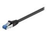 goobay CAT 6a SFTP, PiMF 50cm Patchkabel Sort