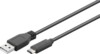 Goobay 55466 USB-C to USB-A 1m Sort