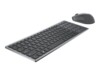 Dell Multi-Device KM7120W Sæt med mus og tastatur Saks Trådløs Russisk