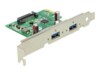 DeLock PCI Express card > 2 x USB 3.0 USB-adapter PCI Express 2.0 x1 5Gbps