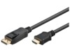 goobay Videoadapterkabel 3m Sort