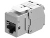 Keystone Module RJ45 CAT 6A, STP, Slim, light grey, light grey, light grey