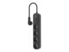 Gembird TSL-PS-S4U-01 Smart strømstrip Ekstern Sort