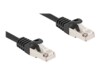 DeLOCK S/FTP 25cm Netværksadapter Sort