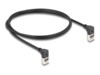 DeLOCK CAT 6a S/FTP 1m Patchkabel Sort