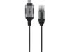 USB-C™ 3.1 to RJ45 Ethernet Cable, Slim, 10 m, 10 m, black