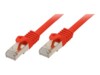 Shiverpeaks BASIC-S CAT 7 SFTP, PiMF Patchkabel Rød