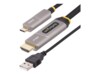 StarTech.com 30ft (9.15m) USB-C to HDMI 2.0 Active Optical Cable, 4K 60Hz HDMI-kabel 9.15m Sort
