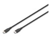 DIGITUS USB Type-C kabel 1m Sort