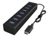 RaidSonic ICY BOX IB-HUB1700-C3 Hub 7 porte USB