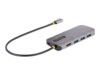 StarTech.com USB C Multiport Adapter, 4K 60Hz HDMI Video, 3-Port 5Gbps USB-A 3.2 Hub, 100W Power Delivery Passthrough, GbE, USB Type-C Mini Travel Dock with Charging, 12in/30cm Cable - USB C Laptop Docking Station (127B-USBC-MULTIPORT) USB-C Dockingstatio