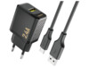 Dudao A23TEU 2.4A GaN Charger + USB-C Black