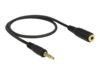 Delock Forlængerkabel til audio 50cm Sort