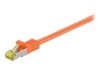 goobay CAT 7 SFTP, PiMF 2m Patchkabel Orange