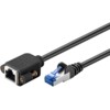 Goobay 65641 CAT 6a S/FTP CU 0,5m Sort