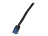 LogiLink SlimLine CAT 6 Ikke afskærmet parsnoet (UTP) 3m Patchkabel Sort
