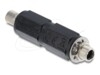 Delock Strøm DC jackstik 5,5 mm (ID: 2,5 mm) (female) - Strøm DC jackstik 5,5 mm (ID: 2,1 mm) (female) Sort Strømforsyningsadapter