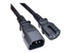 Akyga Strøm IEC 60320 C14 Strøm IEC 60320 C15 Sort 1.8m Strømkabel