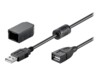 goobay USB forlængerkabel 2m Sort