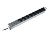 DIGITUS Professional DN-95410 Strømfordelingsenhed 8-stik 10A Sort