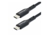 StarTech.com 2m (6ft) USB C Charging Cable, USB-C Cable, USB 2.0 Type-C Laptop Charger Cord, 60W 3A Power Delivery, TPE Jacket, USB-C Data Transfer Cable, M/M USB Type-C kabel 2m Sort