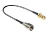 DeLOCK 20cm Antennekabel Sort