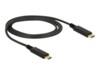Delock USB Type-C kabel 1m Sort