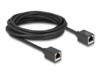 DeLOCK CAT 6a S/FTP 5m Netværkskabel Sort