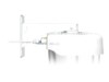 HPE Aruba Outdoor Pole/Wall Short Mount Kit Monteringspakke for netværksudstyr Hvid