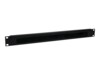 StarTech.com 1U High-density Brush Strip Cable Management Panel - Sturdy Steel Horizontal Data Centre Cable Management Panel (CMBRUSH1U) Rack-kabel styrepanel Sort