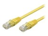 Goobay RJ45 UTP 0,5 meter uskærmet GUL
