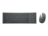 Dell Multi-Device KM7120W Sæt med mus og tastatur Saks Trådløs Pan Nordic