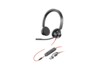HP Poly Blackwire 3325 Kablet Høretelefoner Sort
