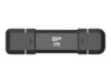Silicon Power Marvel Xtreme DS72 500GB USB 3.1 Gen 2 / USB-C 3.2 Gen 2 USB stick Sort